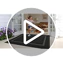 Heavy-Duty Front Door Mat - Low-Profile Rubber Entryway Doormat (29.5x17)