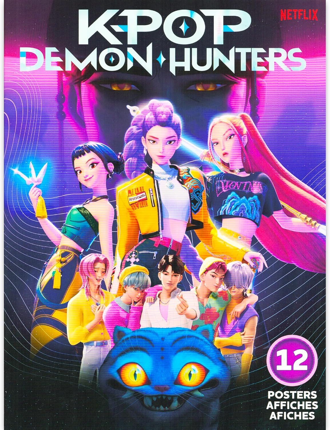 Netflix Kpop Demon Hunters Poster Book - 12 Stunning Posters & Decals for Kids' Room Decor | Perfect for Boys & Girls