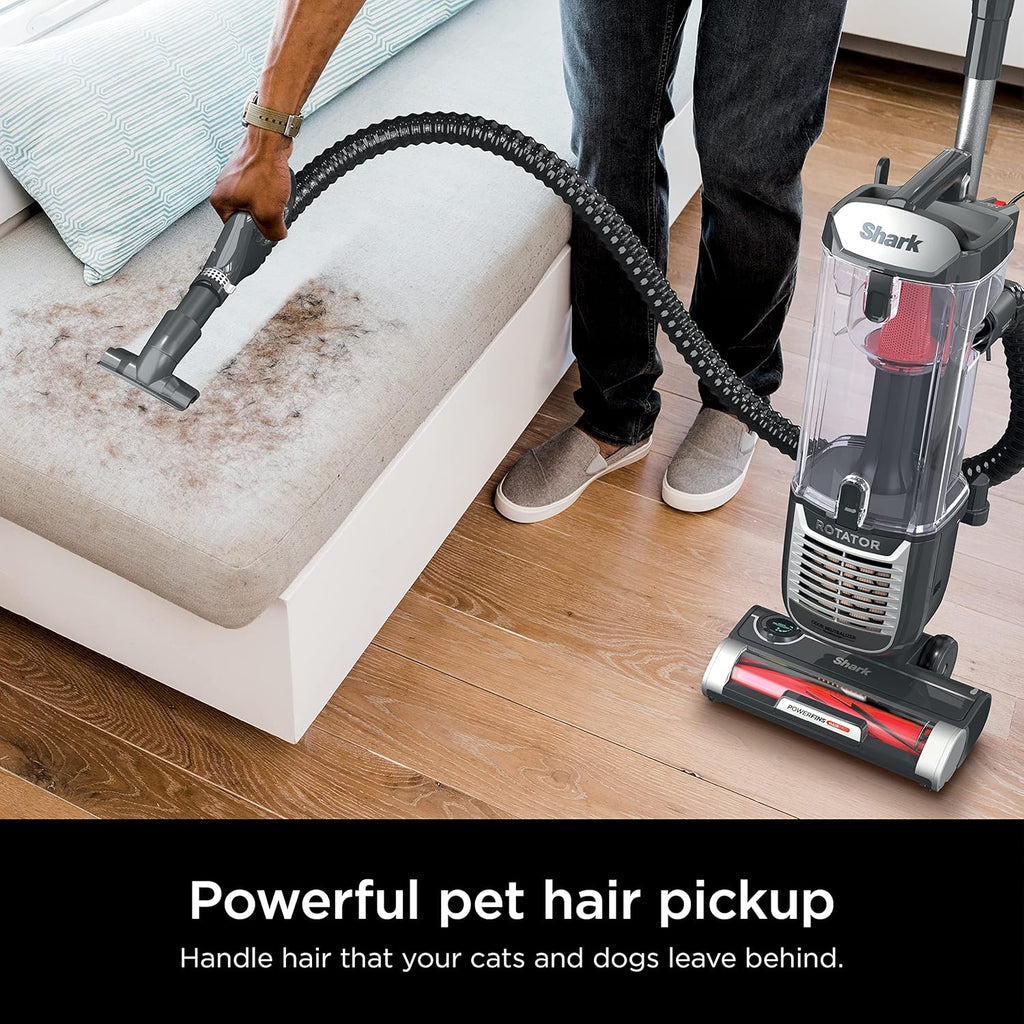 Shark ZU102 Rotator Pet Upright Vacuum - PowerFins HairPro & Odor Neutralizer, Charcoal, 2.9L Dust Cup
