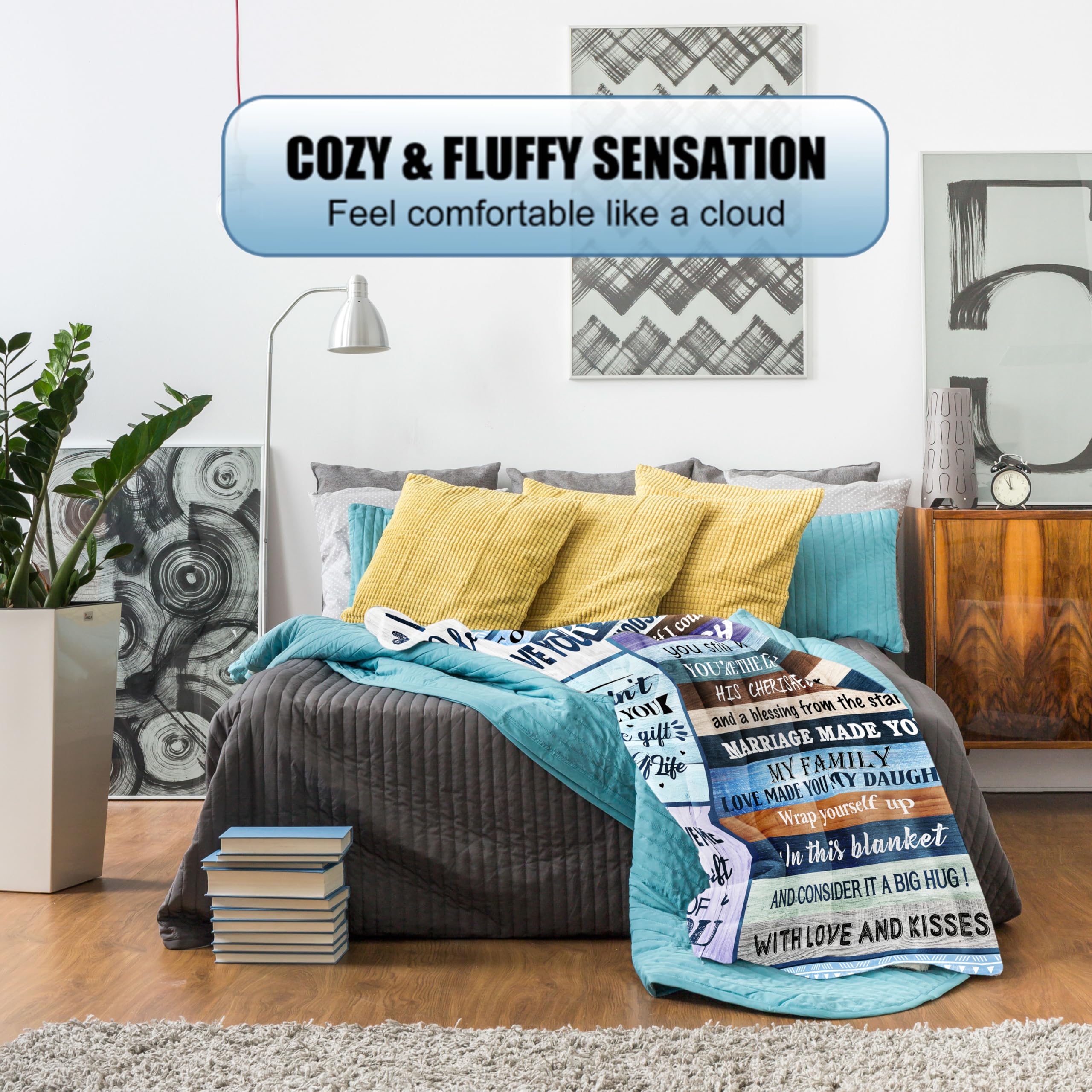Unique Gifts for Future Daughter in Law - 80"x60" Blanket, Perfect for Birthday or Wedding
