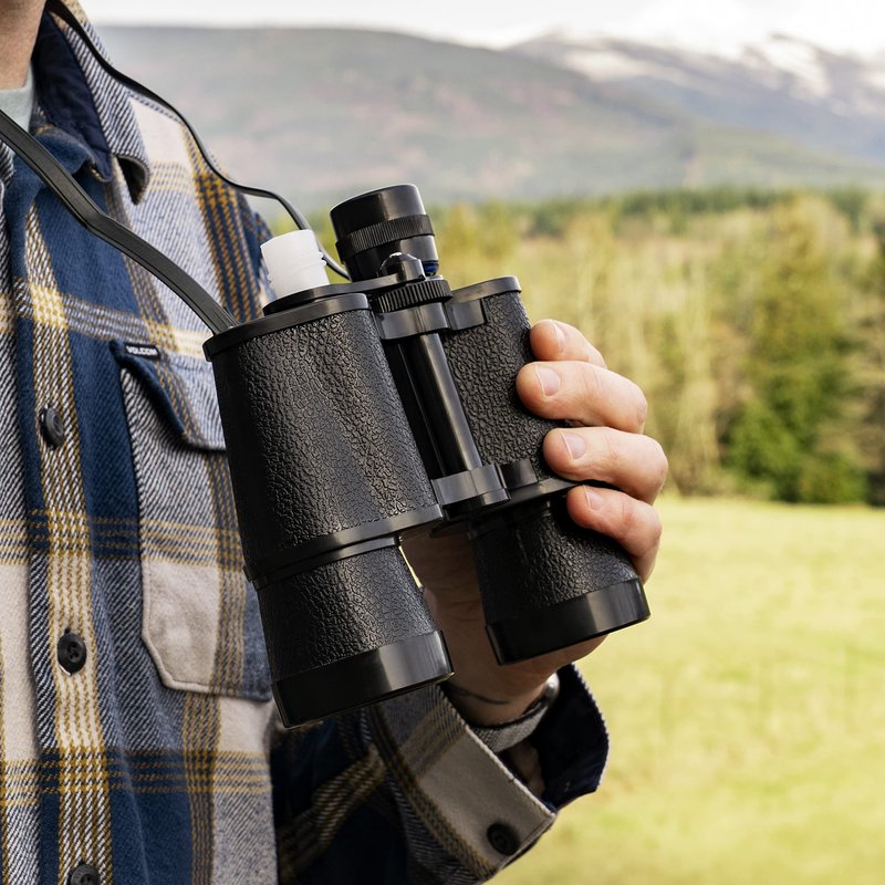 True Binocular Flask, Sneaky Flask, Hidden Alcohol Barware Accessory, Anything but a Cup, 16 oz capacity, Black