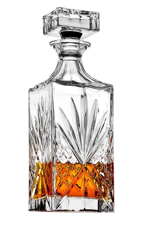 Lefonte Whiskey Decanter for Scotch, Liquor, Vodka, Wine or Bourbon - Irish Cut 750ml
