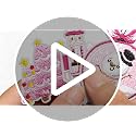 HEYTRCO 9PCS Pink Christmas Embroidered Iron-On Patches - Holiday Decor