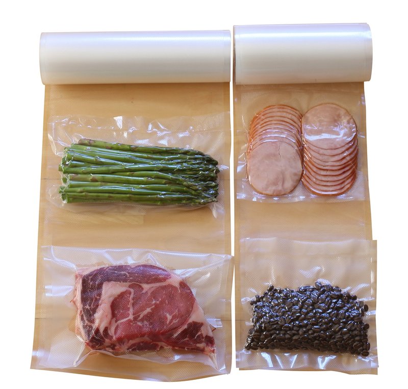 Simple Houseware Vacuum Sealer Bags 8'' x 50' Sous Vide Roll, 2-Pack