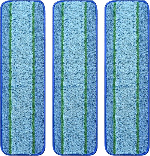 Bona Deep Clean Pads - Washable & Reusable Microfiber Cleaning Pads for Hardwood & Multi-Surface | 3 Pack