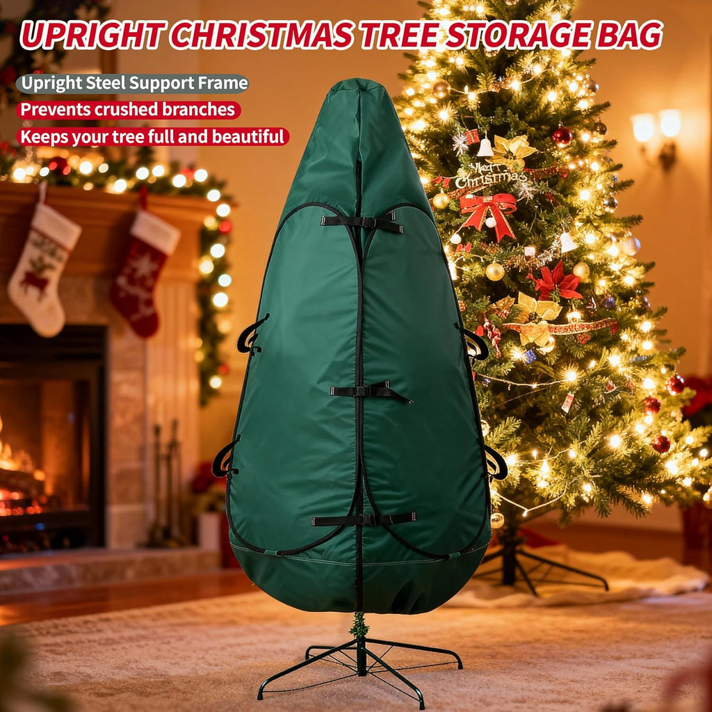 Upright Christmas Tree Storage Bag by [Brand Name] - Fits 6 to 7.5 Ft Trees | Durable Protection Cover