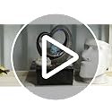 Tabletop LED Water Fountain - Indoor Meditation Waterfall for Home & Office