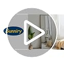 Full Length Floor Mirror 56x16 Inch, Matte Black Aluminum Metal Frame