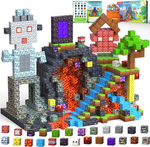 Magnetic Building Blocks by 150PCS | STEM Stacking Game for Kids Age 3-12 | Fun Birthday Gift