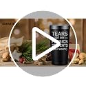 Tears Physics Black 20oz Stainless Steel Tumbler - Teacher Appreciation Gift
