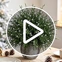 Artificial Juniper Berry and Cedar Branches for Holiday Decor - 12 Pack