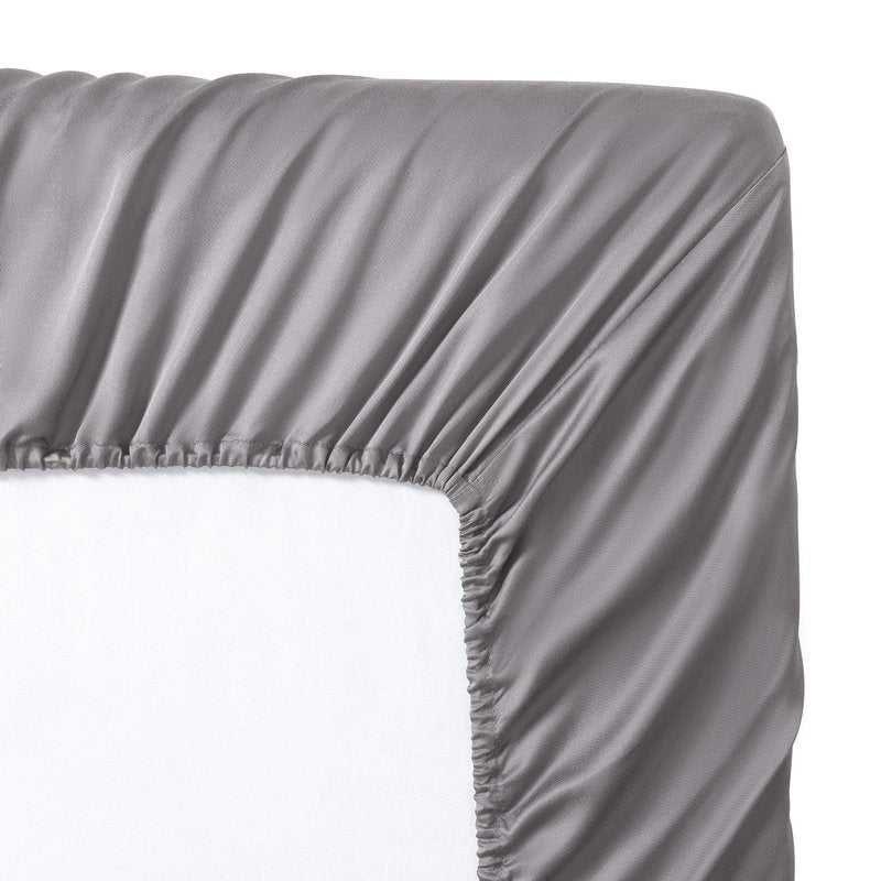 Valeron 100% Tencel Modal Sateen Woven-Luxuriously Soft, Breathable, Cooling Beech Tree Fiber-Sheet Set, Cal King, Silver