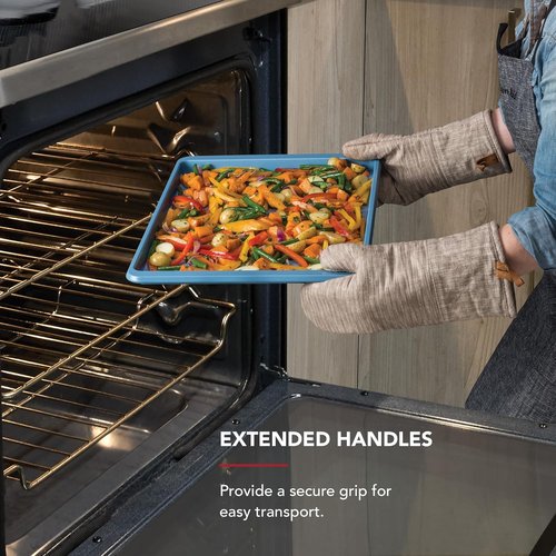 KitchenAid Nonstick Aluminized Steel Baking Sheet - 13x18in, Stylish Blue Velvet Finish