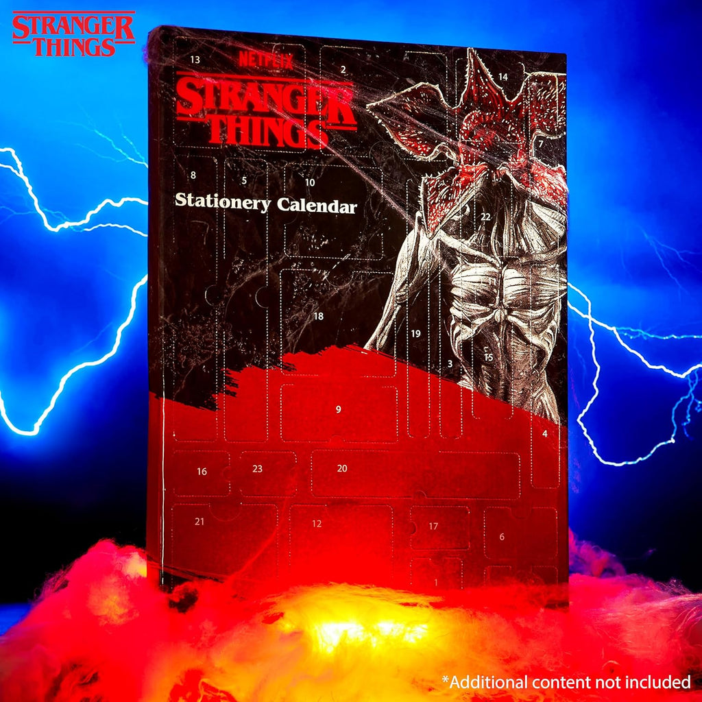 Stranger Things Advent Calendar 2025 - Exclusive Stationery, Necklace, Keyrings & Stickers Set