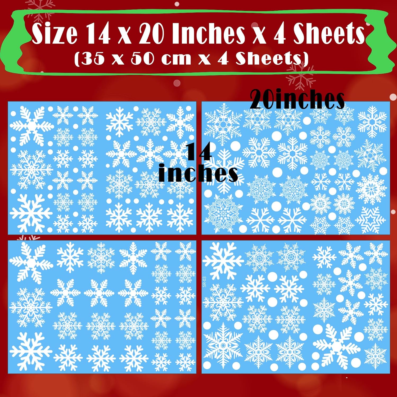 White Snowflake Window Clings by [Brand Name] - 180PCS PVC Static Stickers for Holiday Decorations