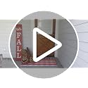 Christmas Outdoor Rug, Red and Black Buffalo Plaid Front Porch Rug