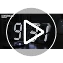 3D LED Digital Wall & Desk Clock with Remote Control - 9.7" Display