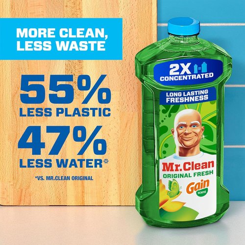 Mr. Clean All Purpose Cleaner - Multi-Surface Cleaning Liquid for Home, 41oz | Ideal for Mopping & Scrubbing