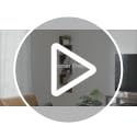 5-Tier Floating Corner Shelf, Wall-Mounted Bookshelf in Cloud White
