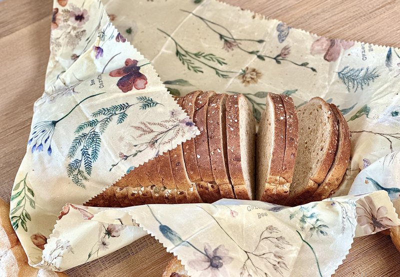 Beeswax Wrap for Bread - Reusable Eco-Friendly Sustainable Food Storage Solution, Keeps Bread Fresher Longer, Natural Alternative to Plastic Wrap