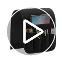 Non-Slip Sofa Armrest Organizer with 5 Pockets for Remote Control & Tablet