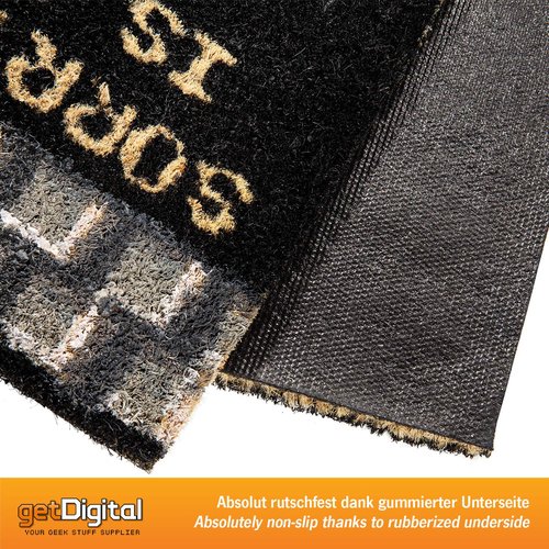 getDigital Your Princess is in Another Castle Funny Welcome Doormat for Gamers, Nerds and Geeks - 23.62 x 15.75 inch, 100% Natural Coco Coir Fibres