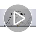 USHOWER 24-Inch Brushed Nickel Bathroom Towel Bar, Wall Mounted Stainless Steel