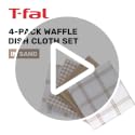 100% Cotton Waffle Dish Cloths 12x13 Inch - Absorbent Kitchen Towels (4-Pack)