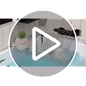 4-Piece Diamond Pattern Glass Bathroom Accessory Set - Counter Organizer