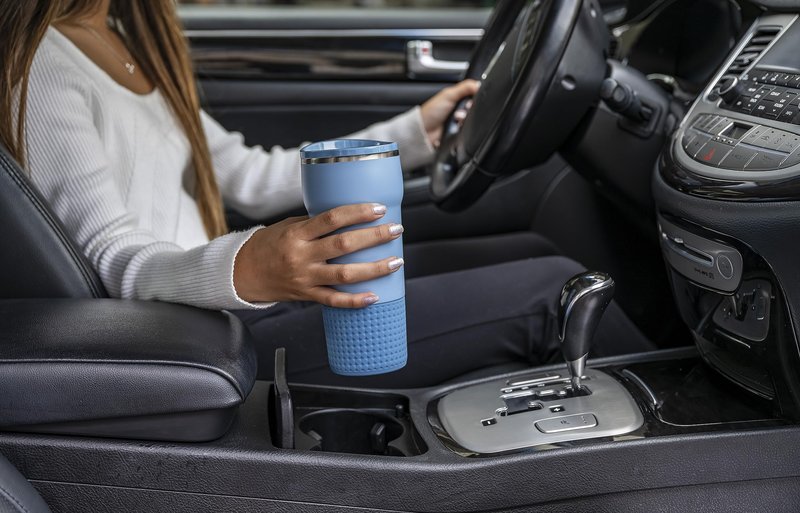 Pelican Hydration Pelican Cascade™ 22 oz Vacuum Insulated Tumbler - Recycled Stainless Steel Double Wall Travel with Dual Lid, Powder Coated Insulated Coffee Mug For Hot Cold Drinks, Sage