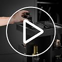 Black Cologne Organizer Stand for Men - Multi-Layer Perfume Storage & Display