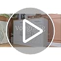 43-Inch Farmhouse Coffee Bar Cabinet with Drawers and Adjustable Shelves