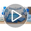 Baby Shower Pacifier Swing Game Set with Fishing Rods and Blindfolds