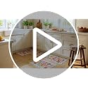 3-Piece Floral Kitchen Rug Set, Washable Boho Farmhouse Area Mats