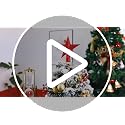 Silver Glitter Star Christmas Tree Topper - Shatterproof 4-Inch Mini Decor