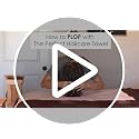 THE PERFECT HAIRCARE Black Microfiber Hair Towel Wrap - Large Fast Drying, Anti-Frizz, Super Absorbent for Women
