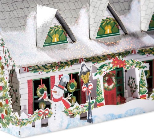 American Greetings Christmas Decoration - Magic Moments Winter House | Festive Holiday Charm