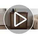 Boho Rattan Sideboard Buffet Cabinet with Adjustable Shelf - Natural Brown
