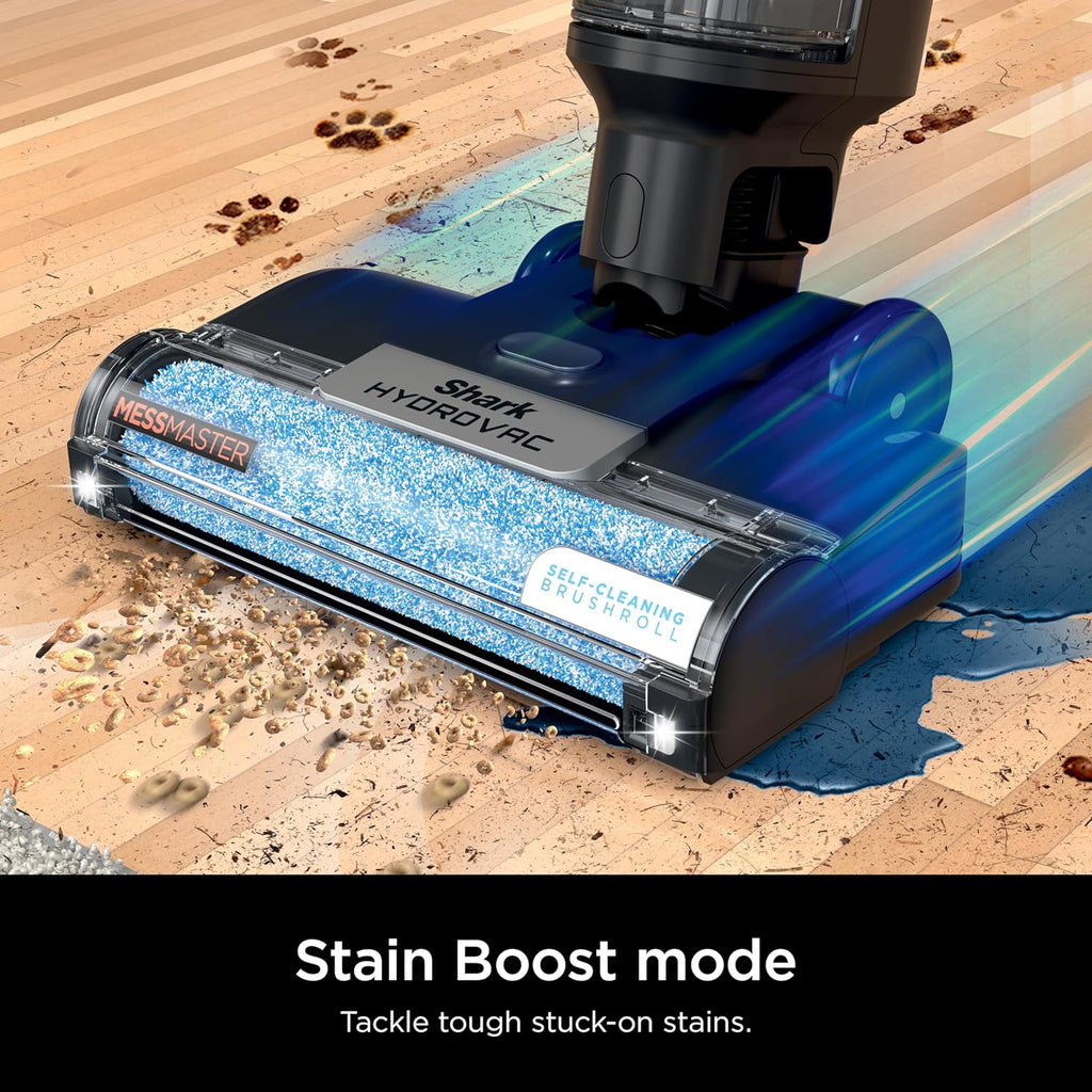 Shark HydroVac MessMaster Cordless Wet Dry Vacuum Cleaner - 3-in-1 Self-Cleaning System, Lightweight & Powerful Suction for Hard Floors & Area Rugs - Rose Gold