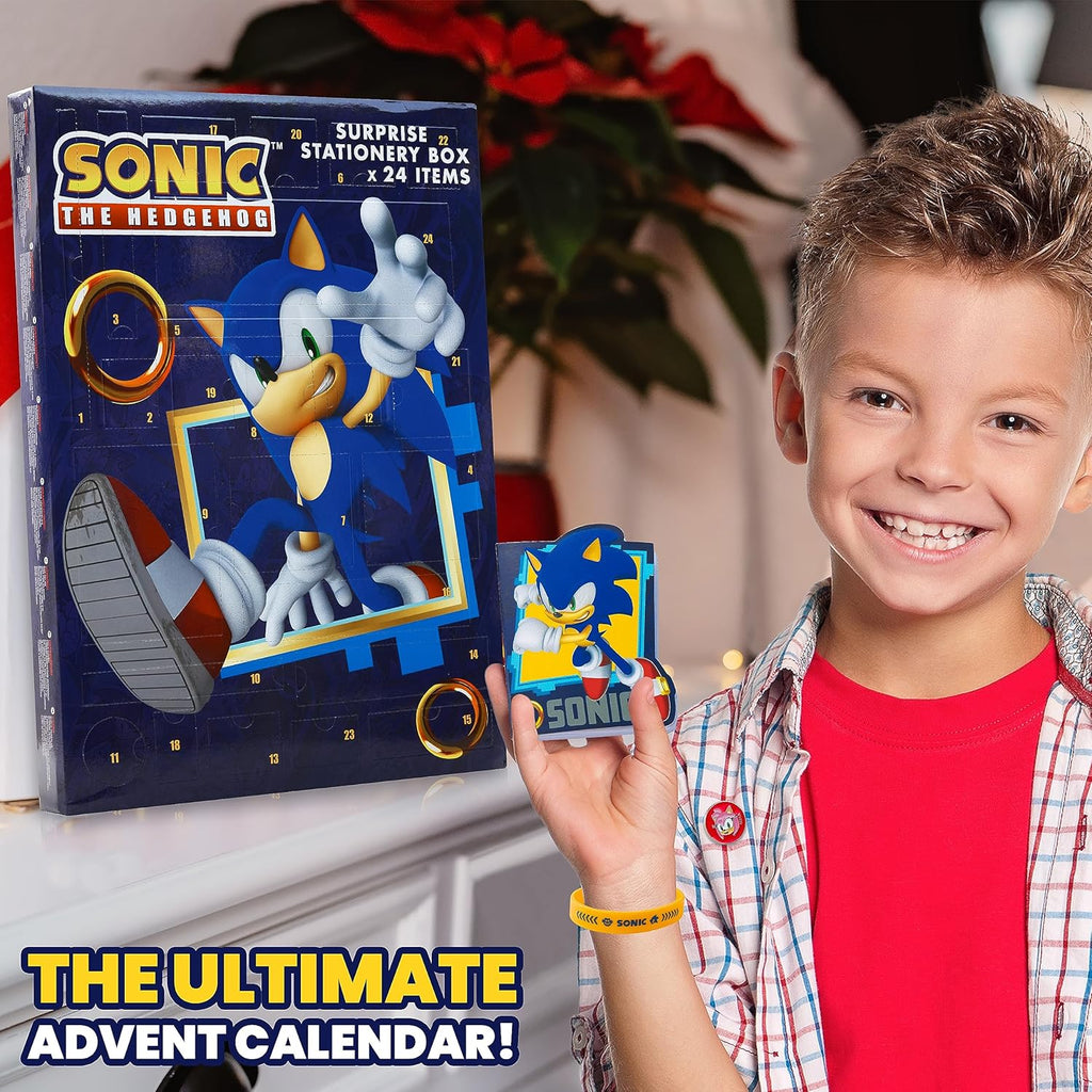 Sonic the Hedgehog Advent Calendar 2025 - 24 Surprise Items & Christmas Countdown Gifts for Boys
