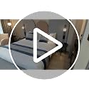 AMBERIS Chenille Bed Runner - Decorative Bed Scarf for Home & Hotel