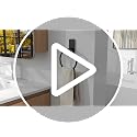 STWWO Black Adhesive Hand Towel Ring - No Drill Towel Holder for Bathroom
