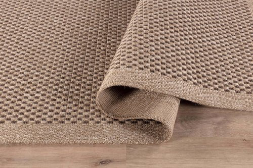 CAMILSON Easy Jute Rug 4x6, Indoor Outdoor Natural Color Fiber Area Rugs for Living Room Patio and Kitchen Rug, Sisal Boho Woven Design, Easy-Cleaning, Washable Outside Carpet Alfombras para(4 x 6)