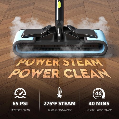 Heavy-Duty Steam Cleaner | 1500W Handheld Floor Steamer with 22 Accessories & 16ft Cord for Deep Cleaning