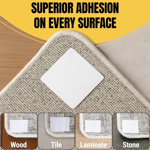 Double Sided Rug Tape - 2 Inch x 30 Yd | Secure Area Rugs on Carpets, Laminate & Hardwood Floors