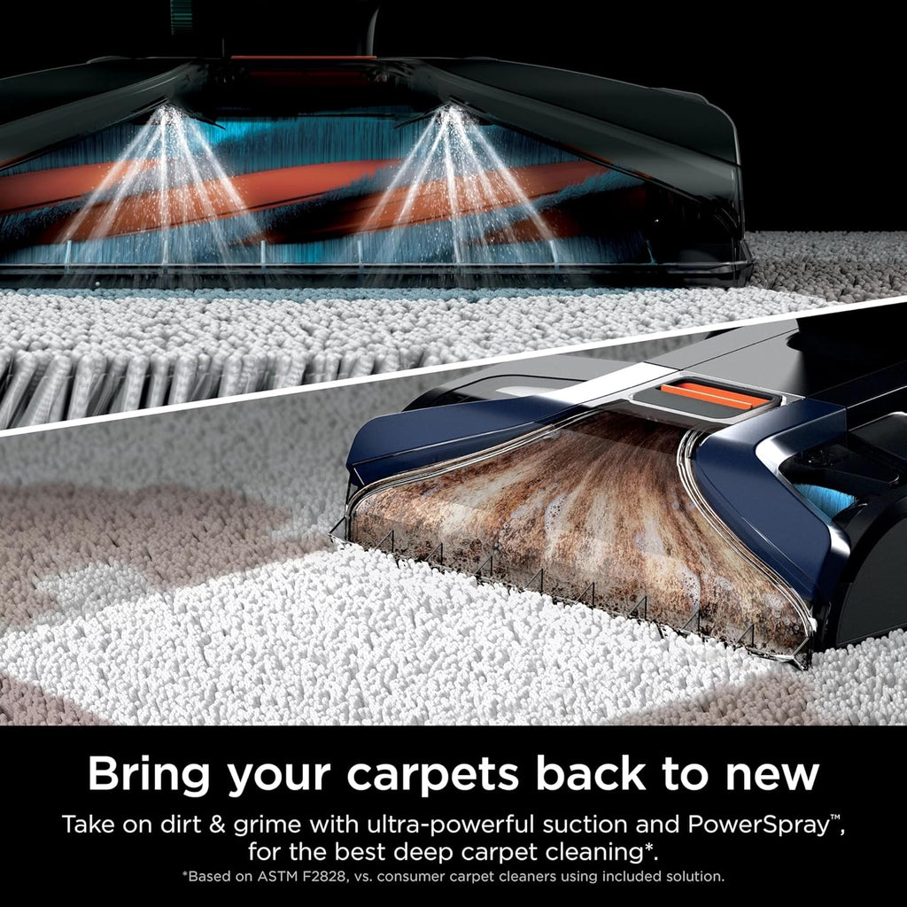 Shark CarpetXpert Upright Carpet & Upholstery Cleaner - Stain Striker Technology | Navy