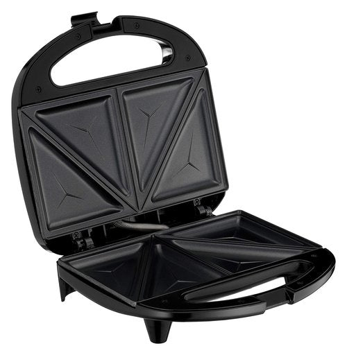 Lumme Sandwich Maker, Sandwich Toaster, Panini Press, Quesadilla Maker, Grilled Cheese, French Toast Press, Pizza Pockets Press, Indicator light, Omelet, White (Black)