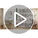 Baccessor Winter Christmas Deer Shower Curtain 72x72 Inches - Holiday Bathroom Decor