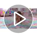 4x6 Rainbow Fluffy Area Rug - Soft Shaggy Plush Carpet for Kids Bedroom