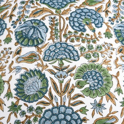 Ridhi Block Print Asparagus Green Pillow Cover 16" x 16" (Pack of 2) Decorative Couch Pillows for Living Room, Chic Boho Cute Outdoor Pillows Covers Gifts for Spring, Easter and Valentine
